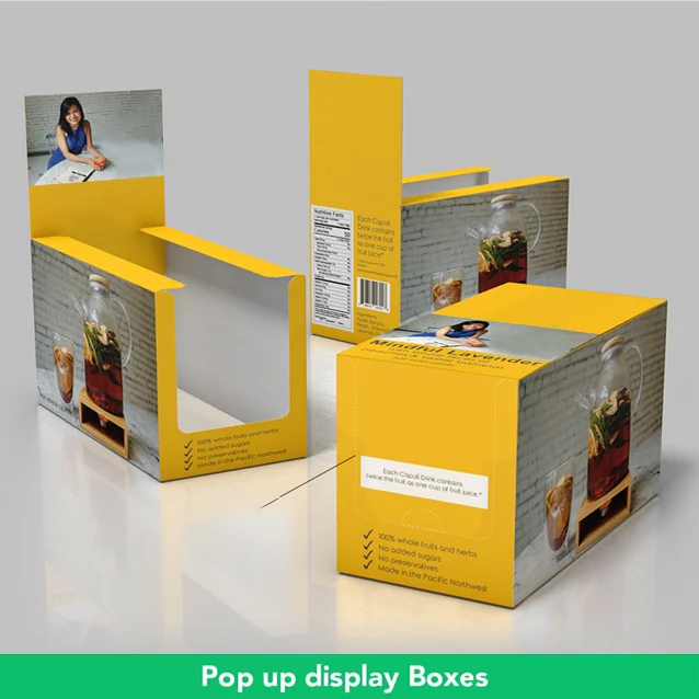 Pop up display boxes