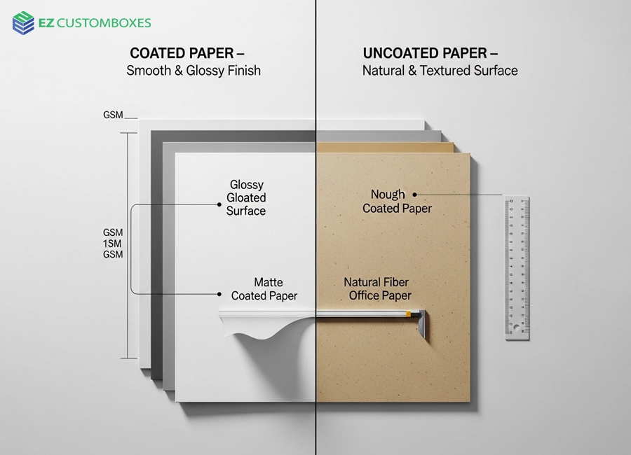 Coated vs Uncoated GSM Paper