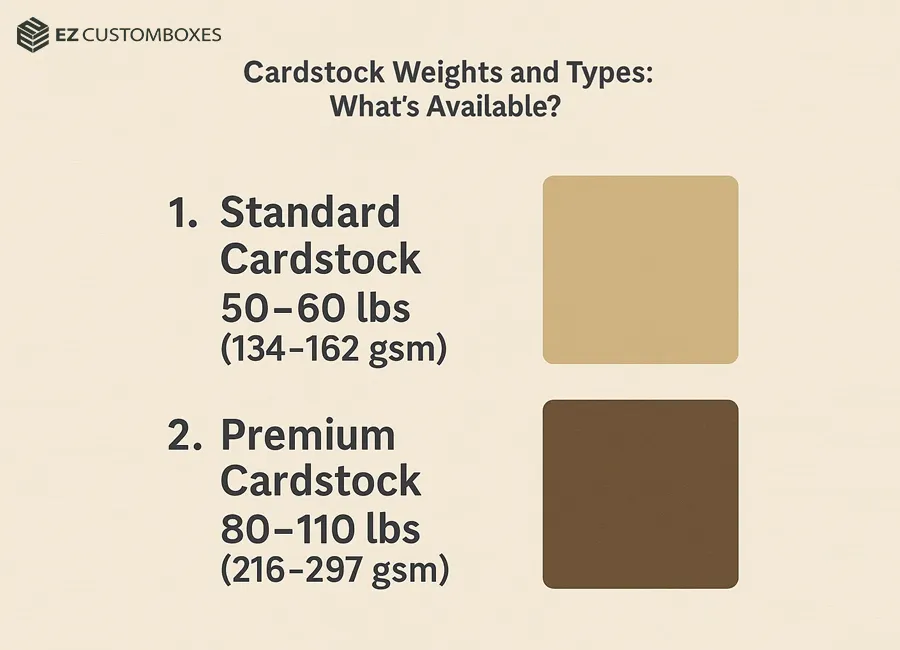 cardstock weights and types