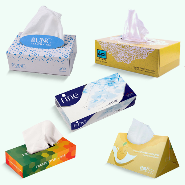 Packaging with Tissue Boxes