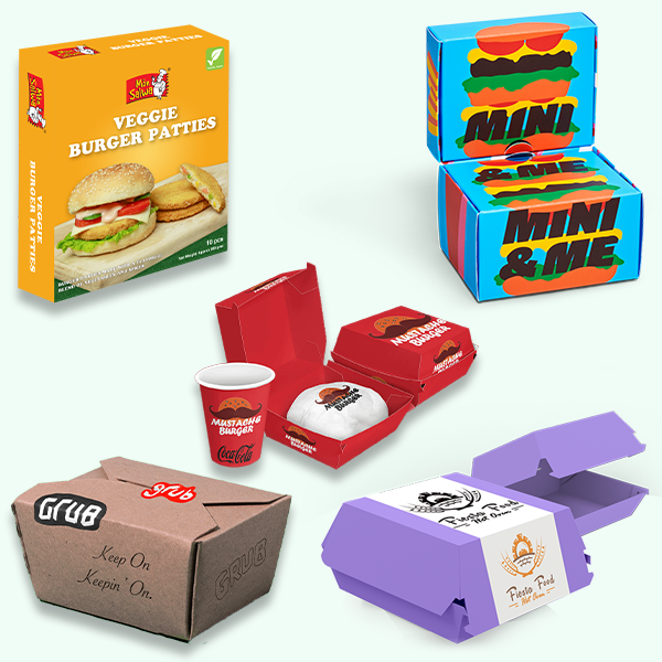 Packaging with Burger Boxes