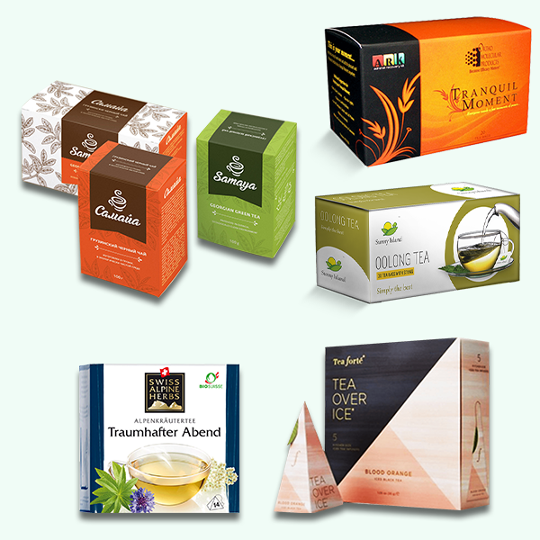 Packaging with Tea Boxes
