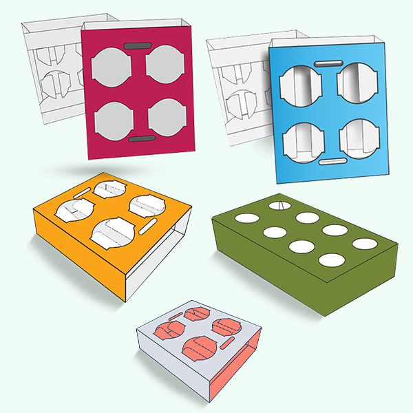 Packaging with Ice Cream Holder