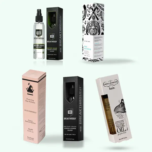 Packaging with Hair Spray Boxes