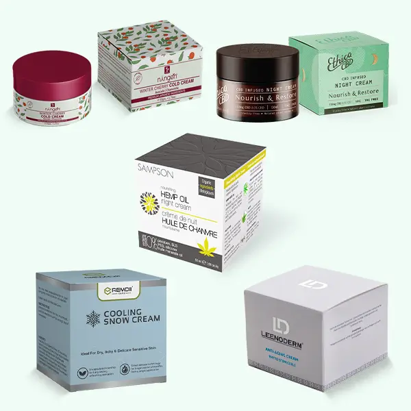 Packaging with Cream Boxes