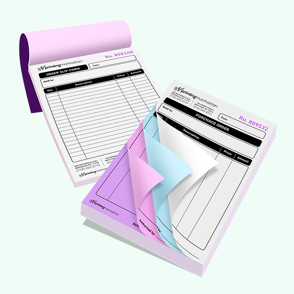 Custom Carbonless Forms Printing | Free Rush Shipping USA