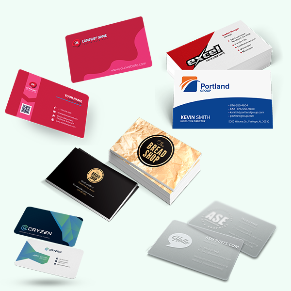 Packaging with Business Cards