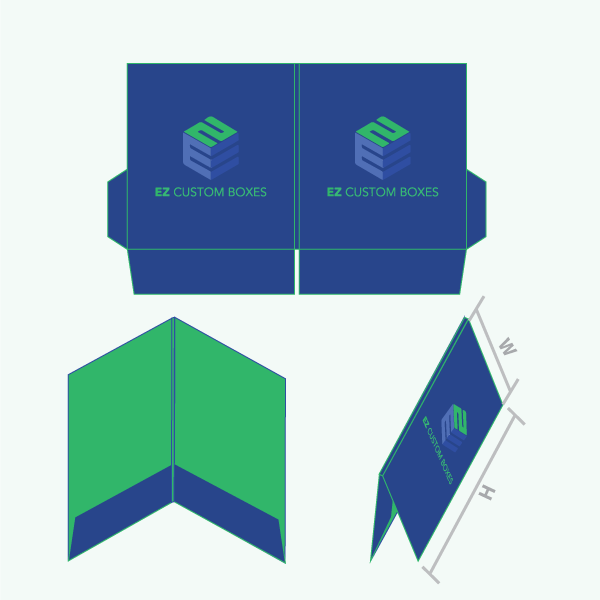 Packaging with Folder With Business Card Slit