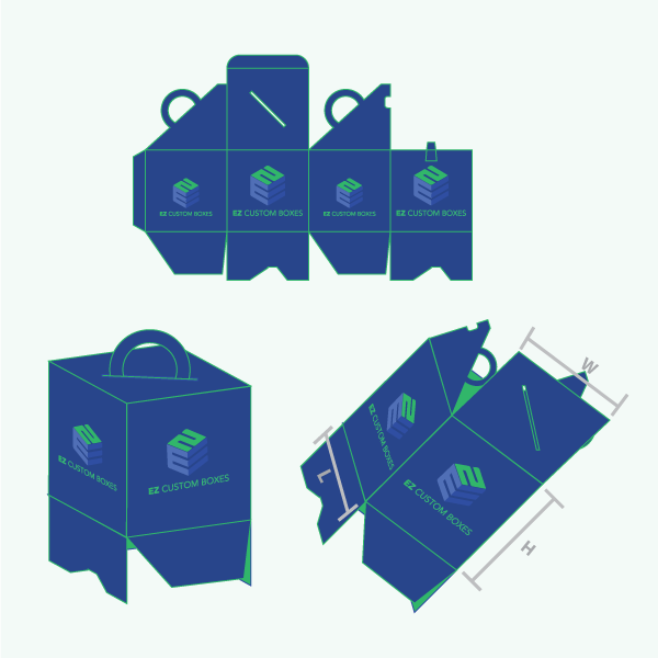 Packaging with Cube Shaped Carrier