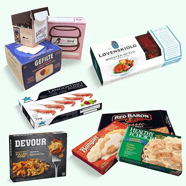 Packaging with Frozen Food Boxes