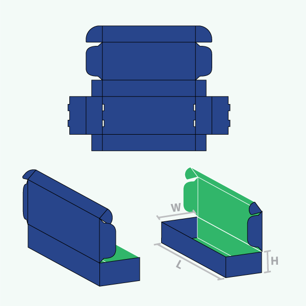Packaging with Double Wall Tuck Front