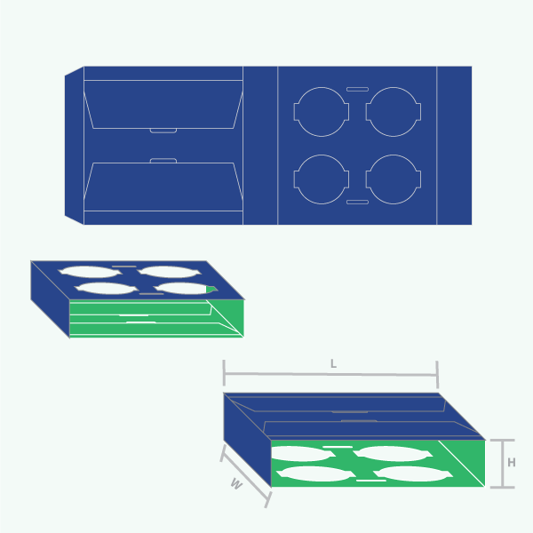 Packaging with Ice Cream Cone Holder