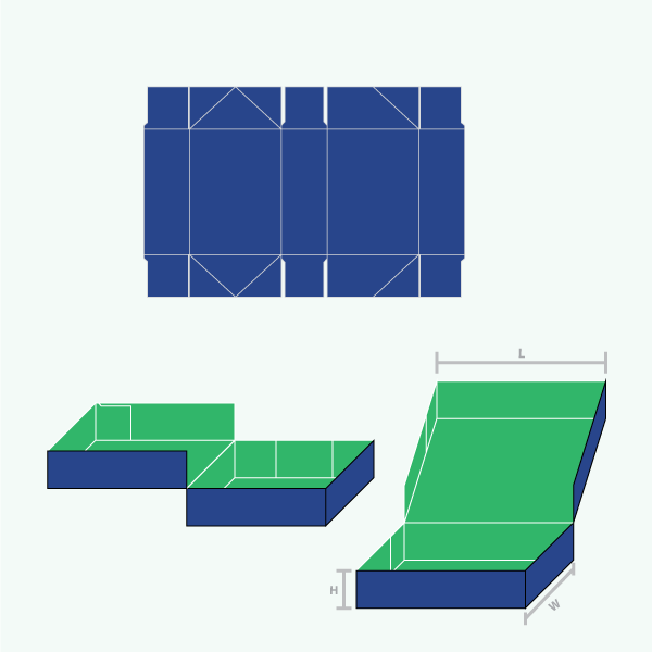 Packaging with Regular Six Corner