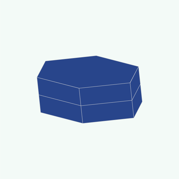 Hexagon Two Piece boxes