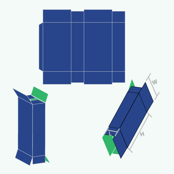 Packaging with Full Overlap Seal End