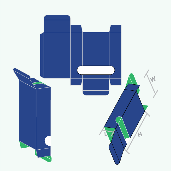 Packaging with Perforated Dispenser Box