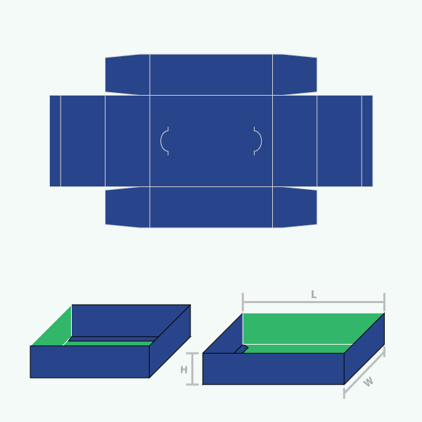 Packaging with Pinch Lock Tray
