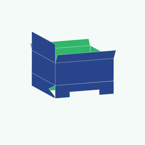 Custom 1-2-3 bottom display boxes