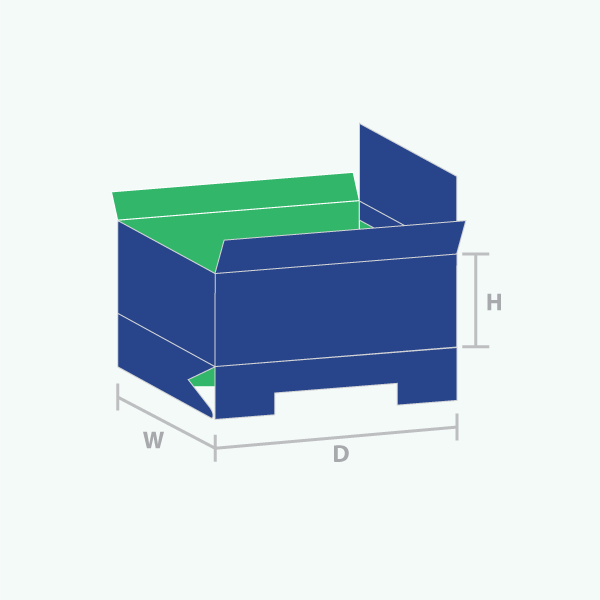 Custom 1-2-3 bottom display boxes