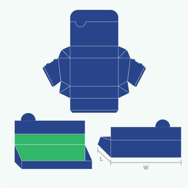 Packaging with Pop Counter Display Tray