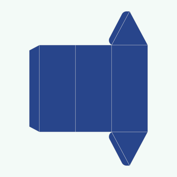 Prism shaped custom boxes
