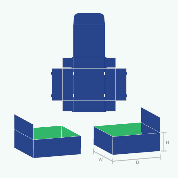 Packaging with Side Lock Tuck Top Display Box