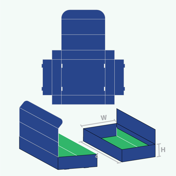 Packaging with Double Wall Tuck Top