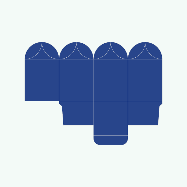 Flower Shaped Top Closure Boxes