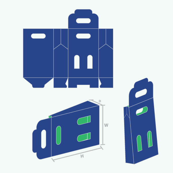 Packaging with Gable Bag Bottom Hanger