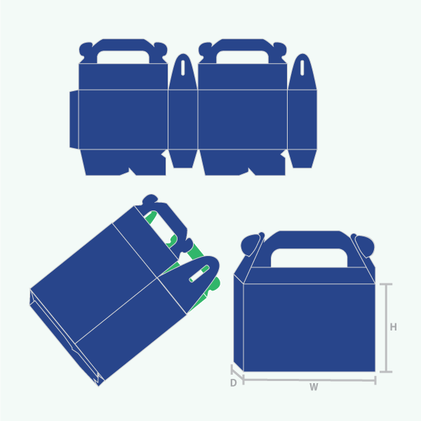 Packaging with Gable Box Auto Bottom