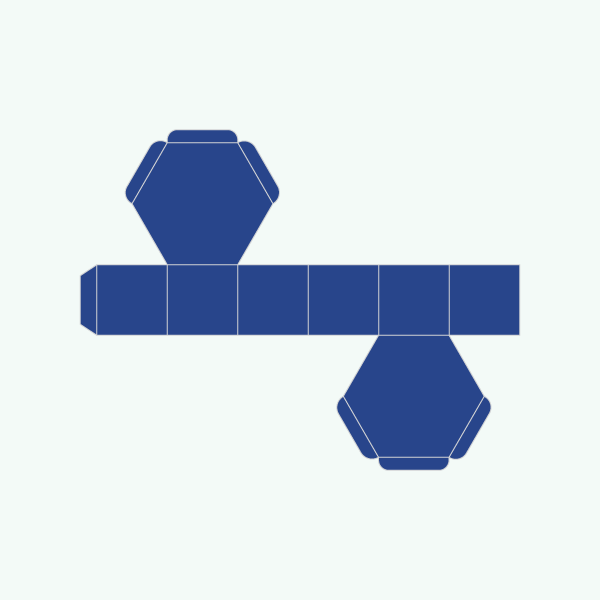 Cardboard Hexagon Boxes